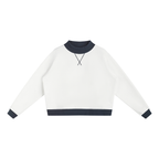 ATHLETIC TWO-TONE MOCKNECK