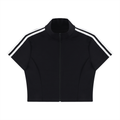 TENNIS CROPPED ZIP UP