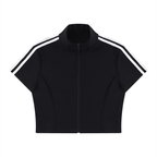 TENNIS CROPPED ZIP UP