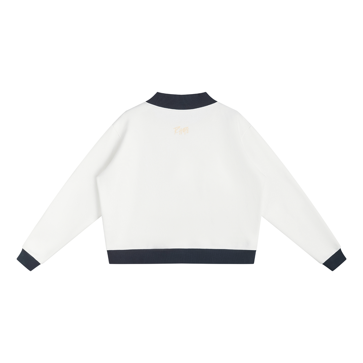 ATHLETIC TWO-TONE MOCKNECK