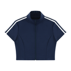 TENNIS CROPPED ZIP UP