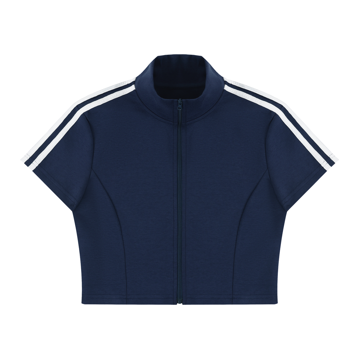 TENNIS CROPPED ZIP UP