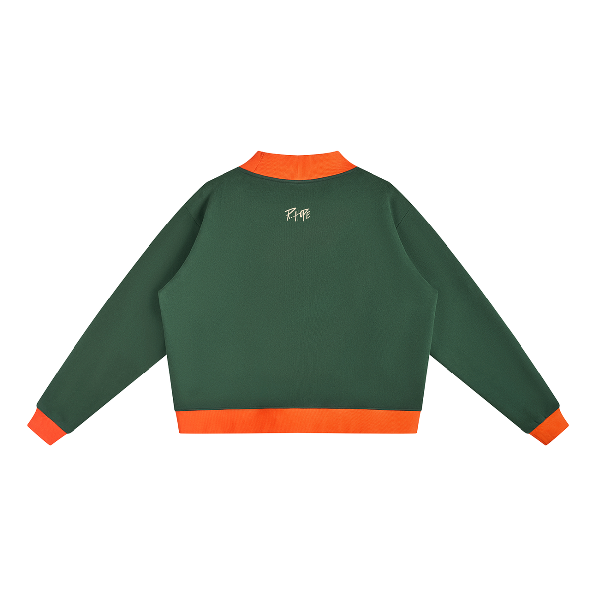 ATHLETIC TWO-TONE MOCKNECK